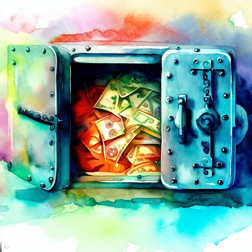 Money in the bank - Watercolor
